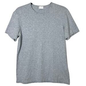 ASKET The T-Shirt Short Sleeve Tee Gray Sz S Long